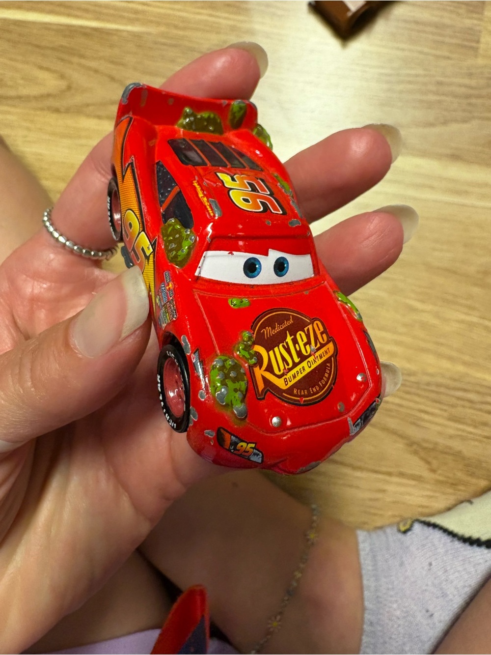 DISNEY PIXAR CARS MOVIE CACTUS LIGHTNING MCQUEEN DIECAST CAR TOY RUSTEZE 95
